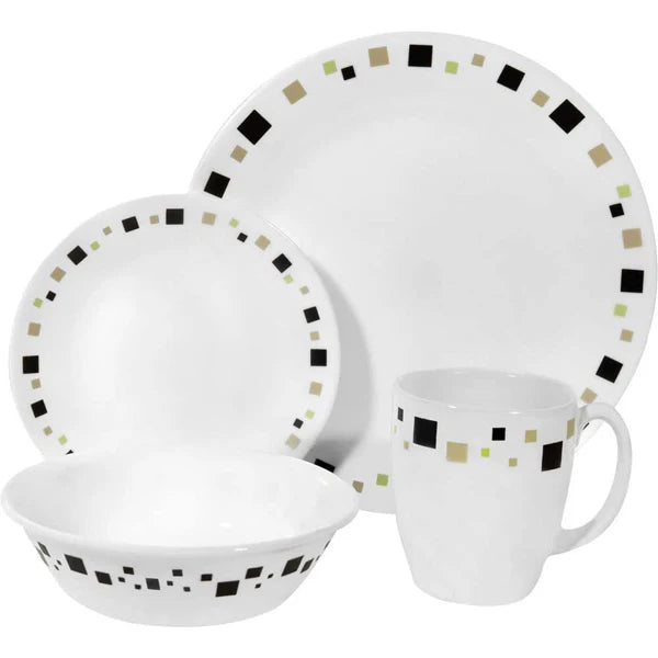 Corelle Livingware Series 16 Pcs Set- Geometric