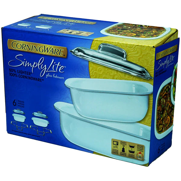 CorningWare SimplyLite 6pc Glass Bakeware Set