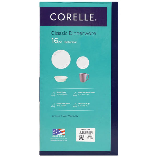 Corelle 16pc Dinner Set - Botanical