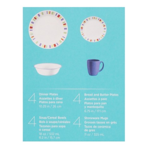 Corelle 16pc Dinner Set Memphis Price in Pakistan