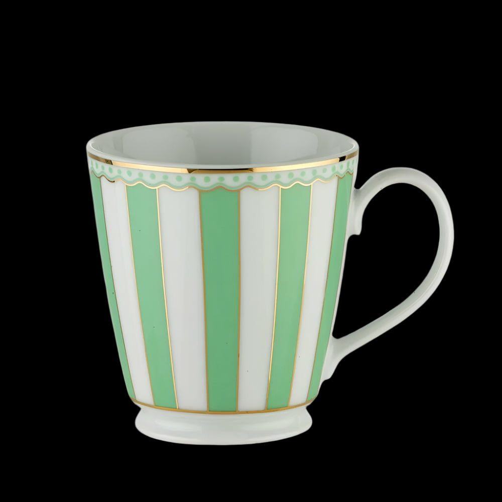 Noritake Carnivale Fine Porcelain Mug 370ml with Gift Box- Apple Green