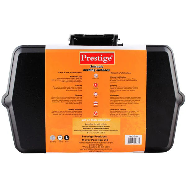Prestige Cast Iron Grill Pan 35cm