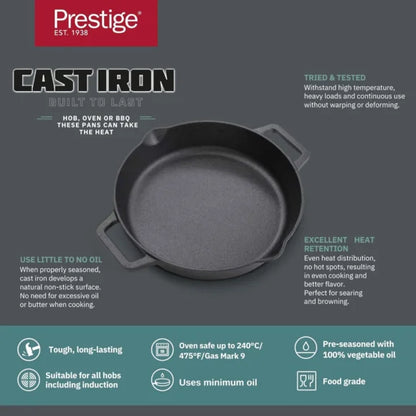 Prestige Cast Iron 24cm Dual Handle Pan Pakistan