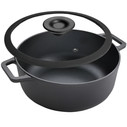 Prestige Cast Iron Pot With Glass Lid- 20cm