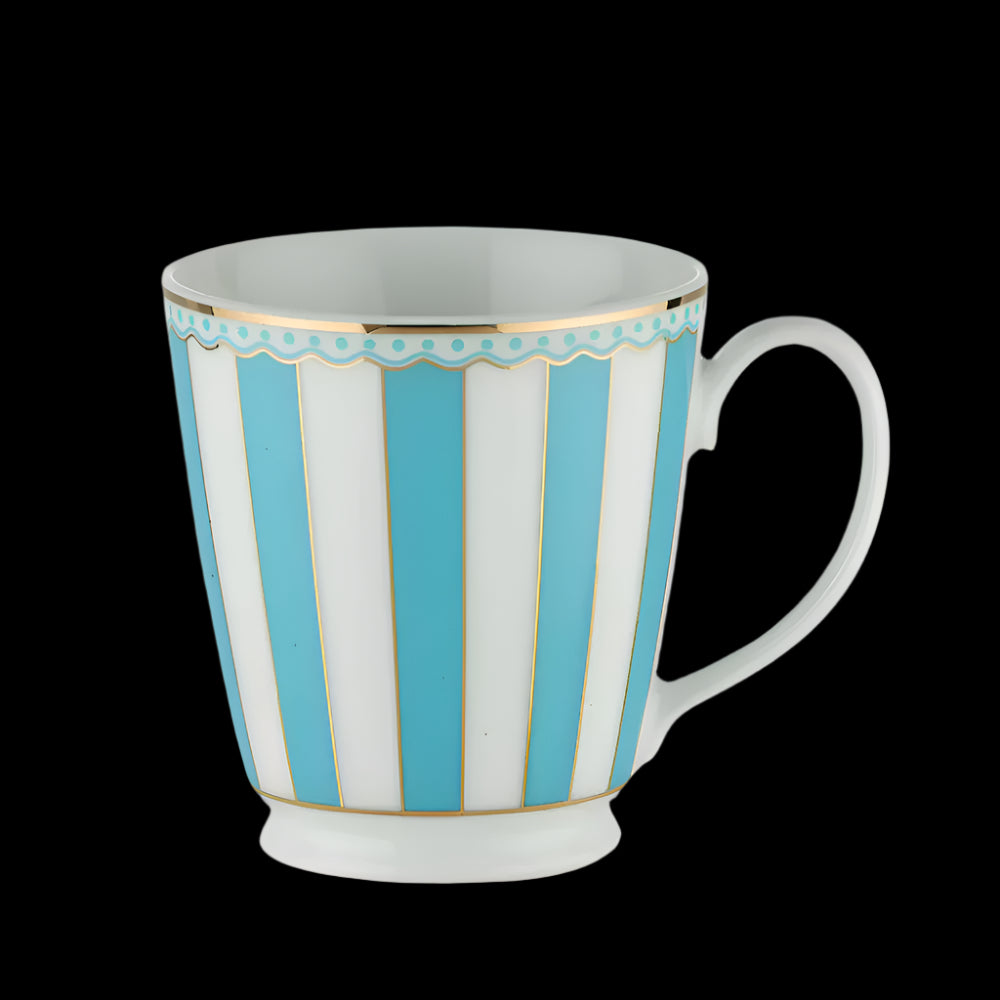 Noritake Carnivale Fine Porcelain Mug 370ml with Gift Box- Light blue
