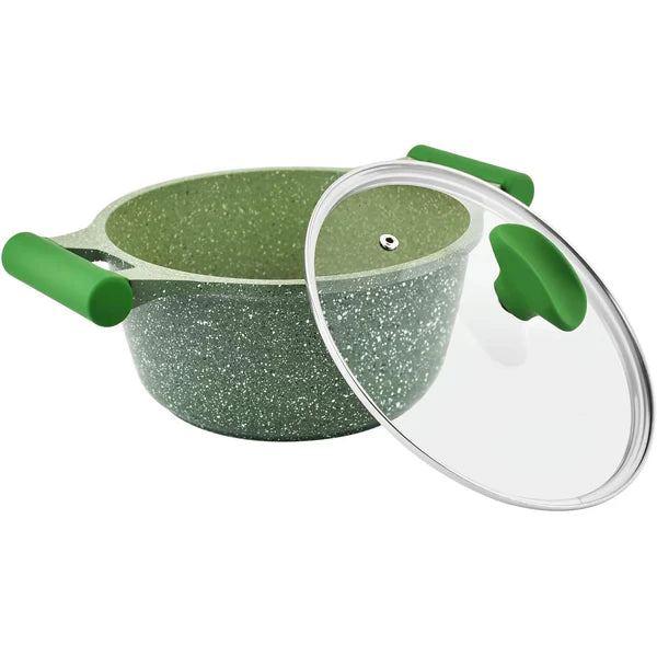 Prestige Essentials Granite Cookware 7pcs Set- Green