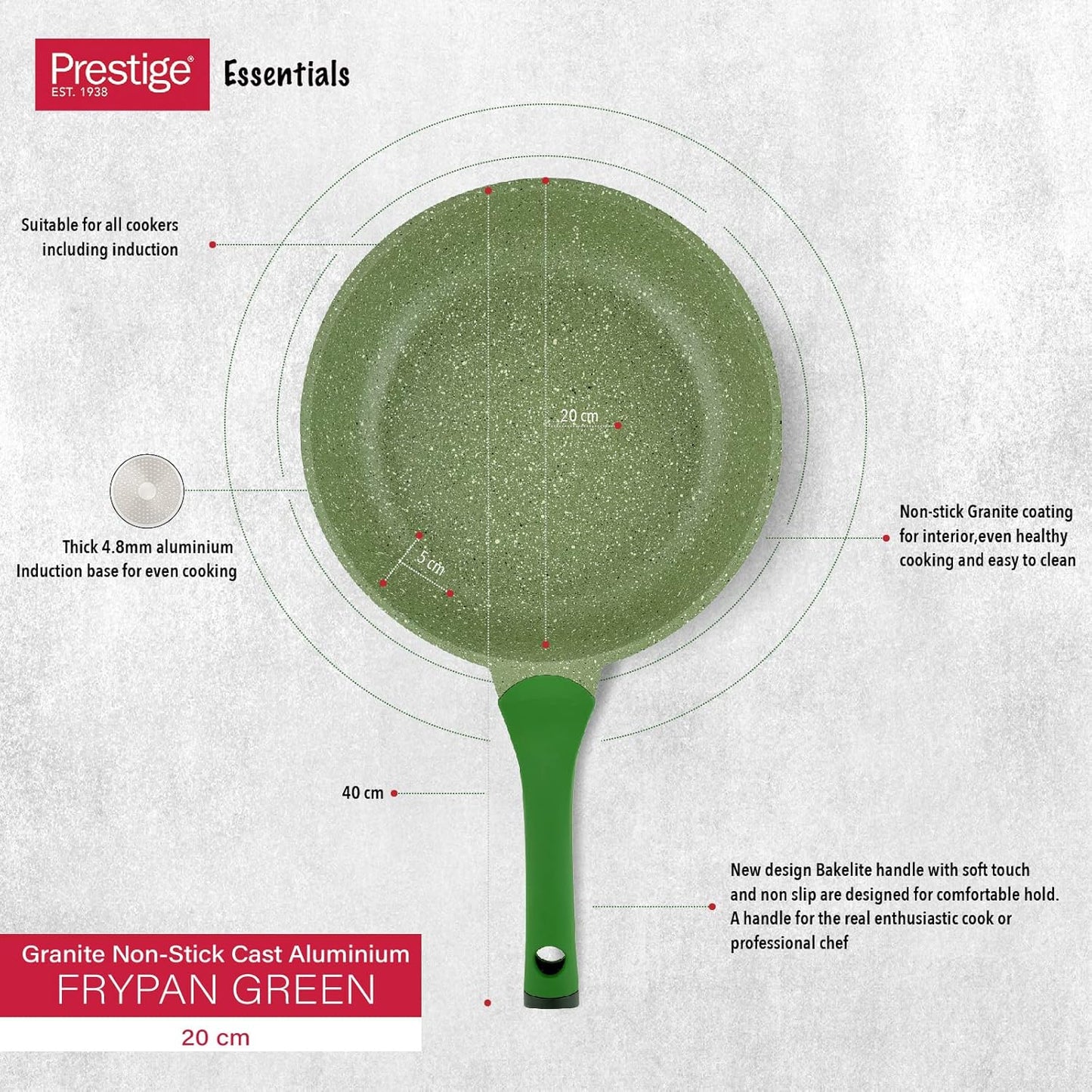 Prestige Granite Frypan- 26cm