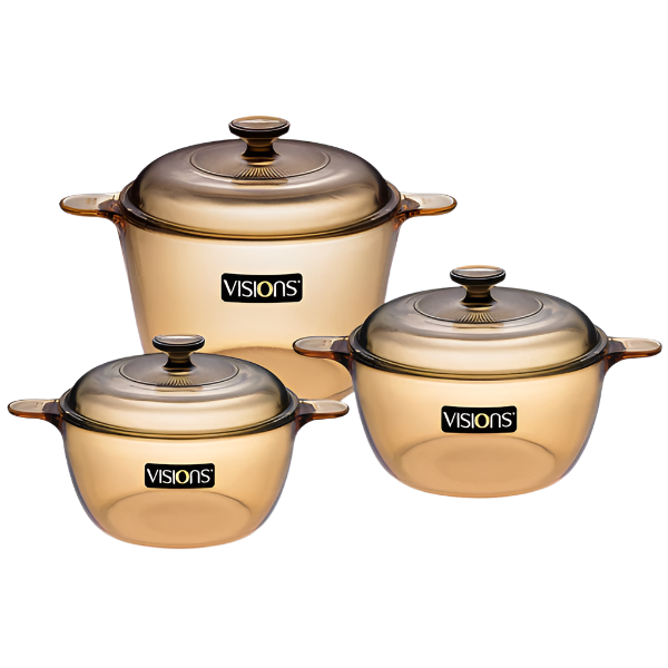 Visions 6pc Saucepan / Cookpot Set
