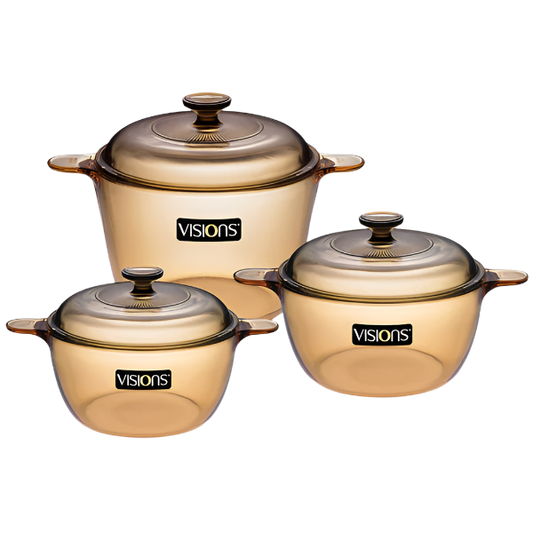 Visions 6pc Saucepan / Cookpot Set