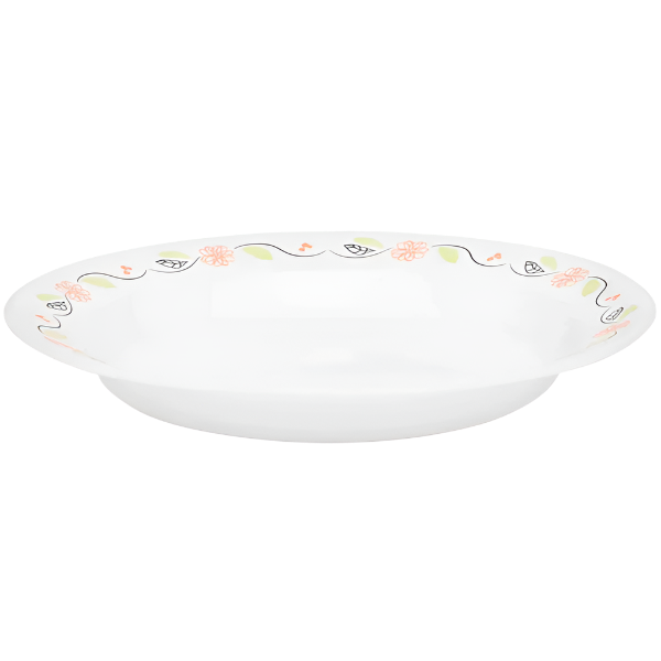Corelle 15oz Rimmed Deep Plate - Tangerine Garden
