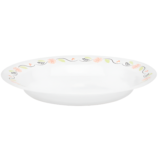 Corelle 15oz Rimmed Deep Plate - Tangerine Garden