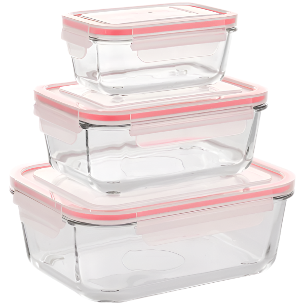 Limon Glass Container 3 Pcs Set