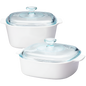 Corningware 4 Pcs Casserole Set - Just White