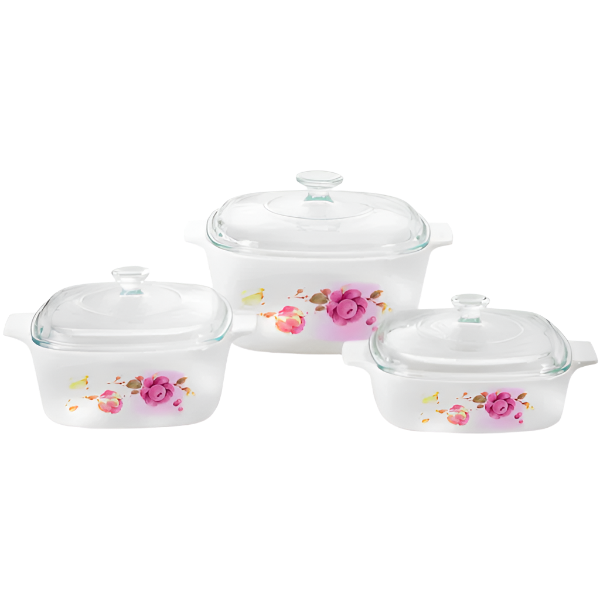 CorningWare Classics 6pc Casserole Set - Country Rose