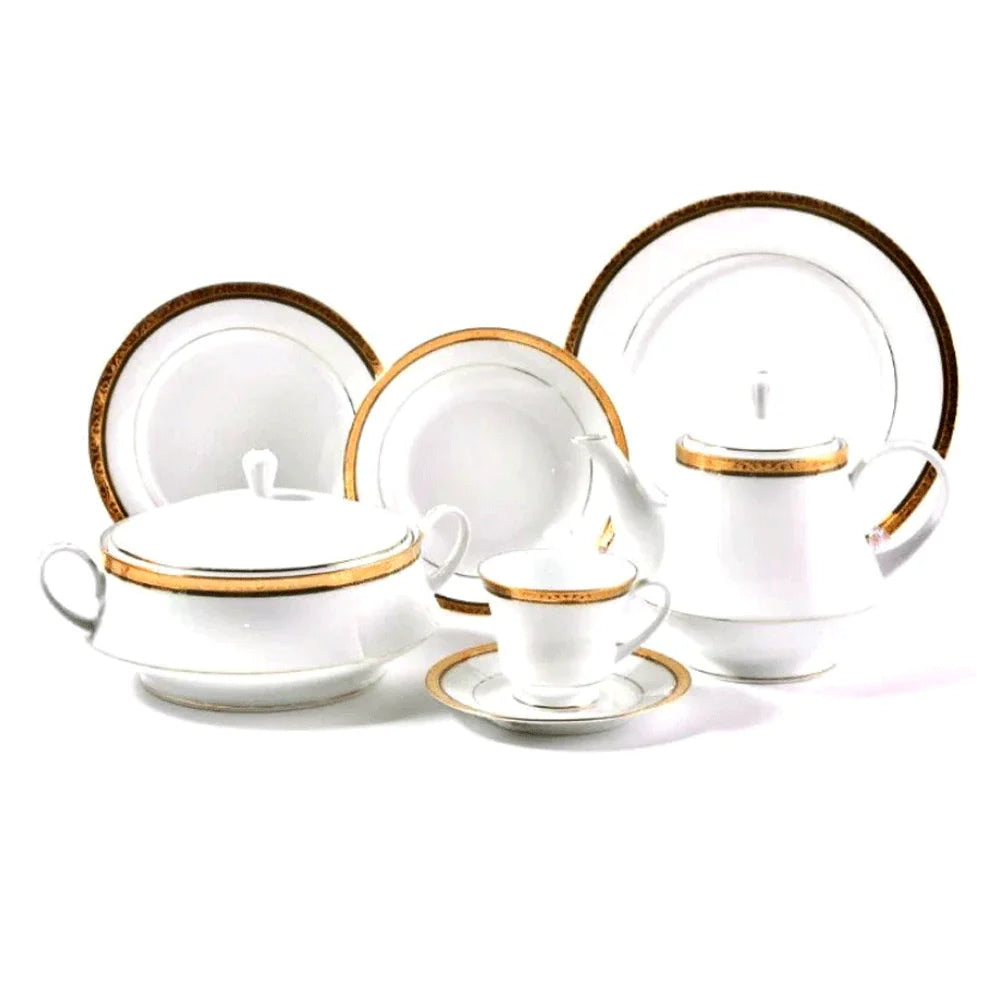 Noritake 98pcs Dinner Set- Regent Gold