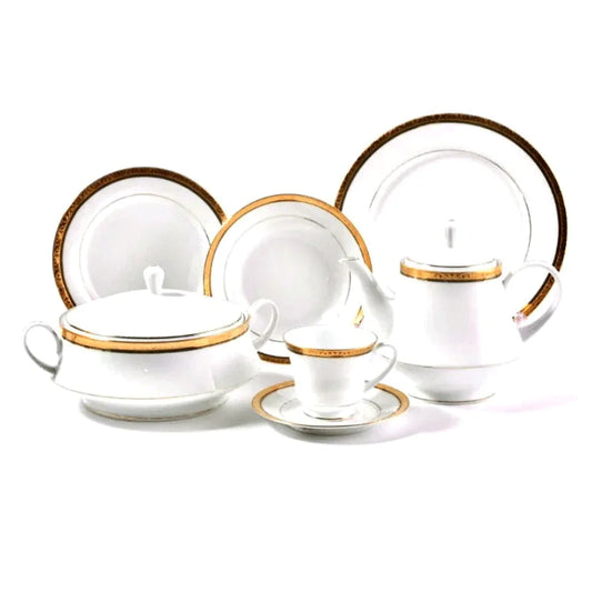 Noritake 98pcs Dinner Set- Regent Gold