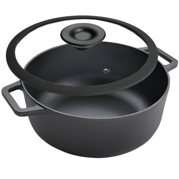Prestige Cast Iron 20cm- Casserole With Glass Lid