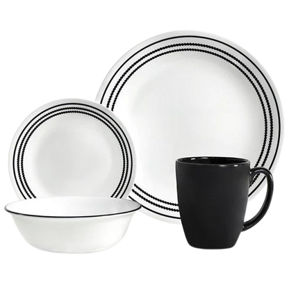 Corelle Livingware 16pc Set Onyx Black Price in Pakistan