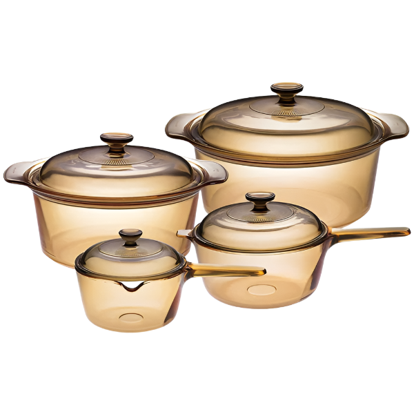 Visions 8pc Saucepan / Cookpot Set