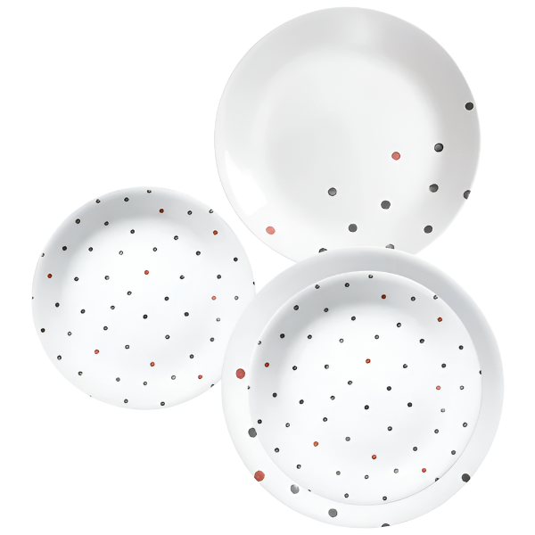 Corelle Vive 18pc Set Polka Dottie Price in Pakistan
