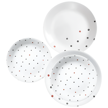 Corelle Vive 18pc Set Polka Dottie Price in Pakistan