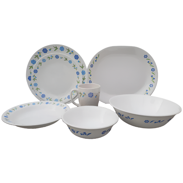 Corelle Livingware Series 32 Pcs Set- Spring Blue