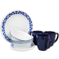 Corelle 16pc Dinner Set Cobalt Circle Price in Pakistan