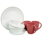 Corelle 16pc Dinner Set Double Ring Green Price in Pakistan