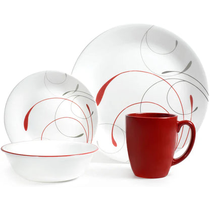 Corelle Splendor Coupe Livingware 16pc Dinnerware