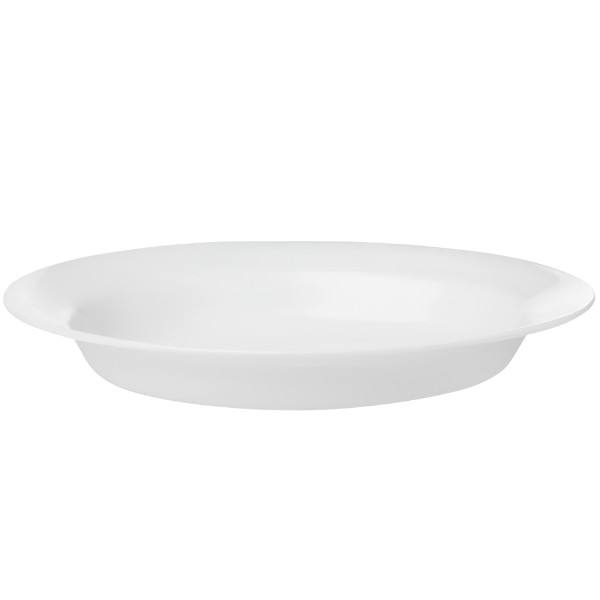 Corelle Livingware 15oz Rimmed Plate Winter Frost White