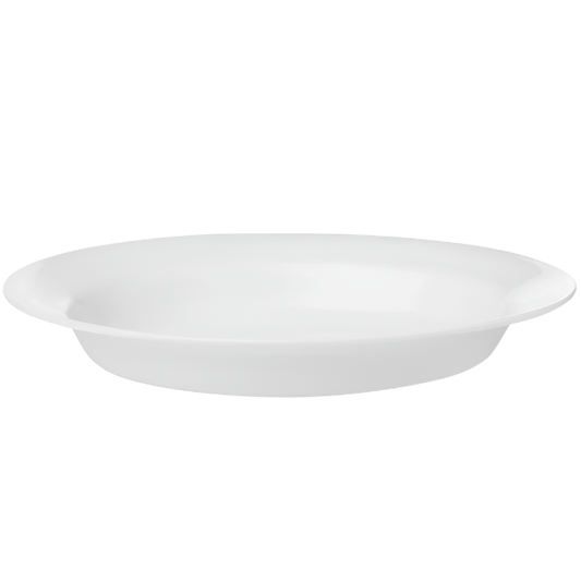 Corelle Livingware 15oz Rimmed Plate Winter Frost White