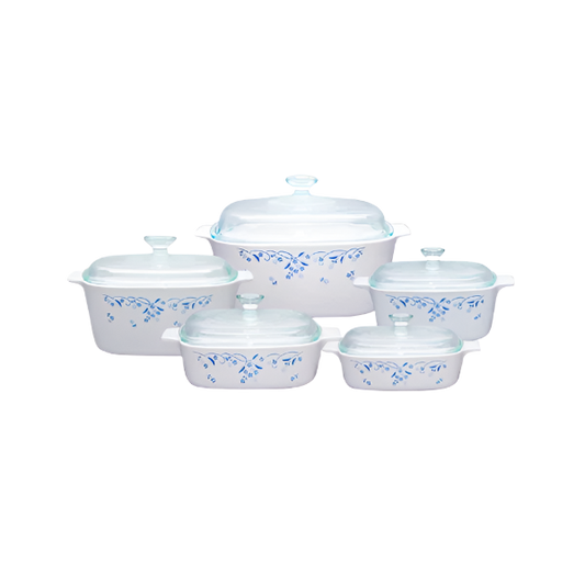 Corningware Classics 10 Pc Casserole Set-Provincial Blue