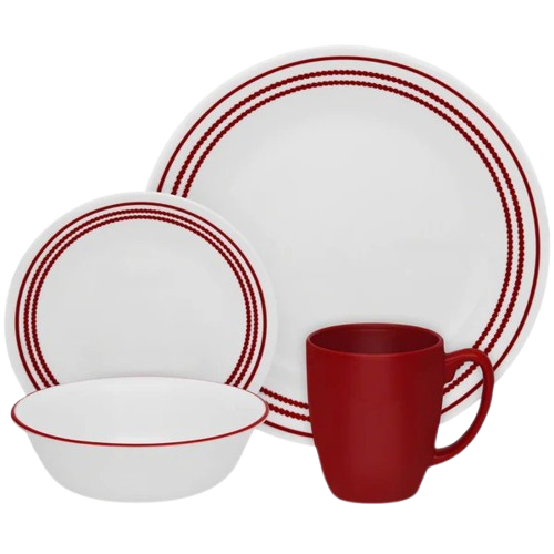 Corelle Livingware Series 16 Pcs Set- Ruby Red