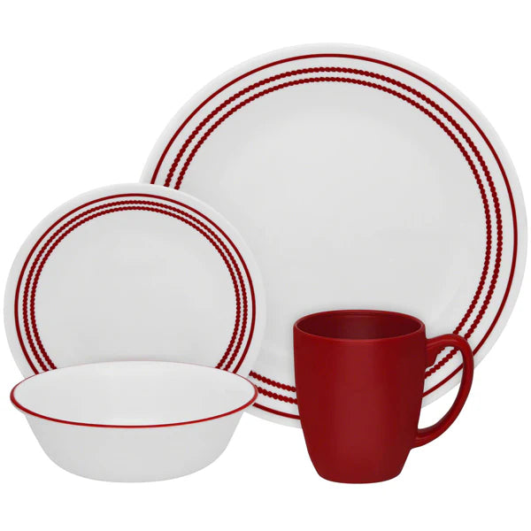Corelle Livingware Series 16 Pcs Set- Ruby Red