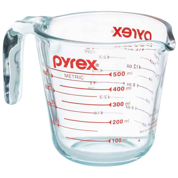 Pyrex 2-Cup/500ml Glass Measuring Cup with Red Markings