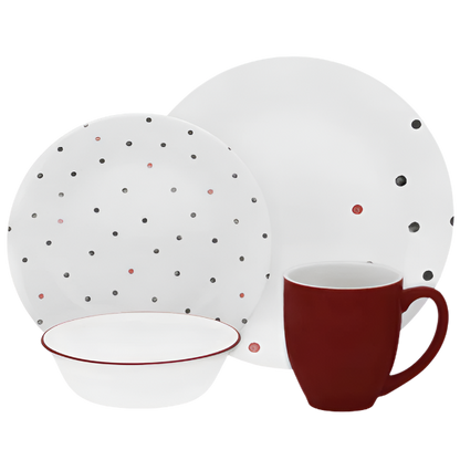 Corelle Vive 16pc Set Polka Dottie Price in Pakistan