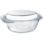 Pyrex 1.4L Round Casserole with Lid- Borosilicate Glass Bakeware