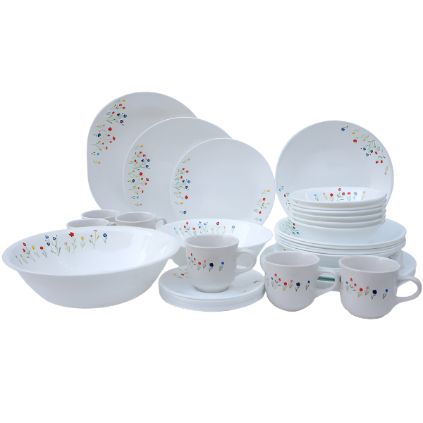 Corelle Essential Series 40pc Dinnerware Set - Flower Hill