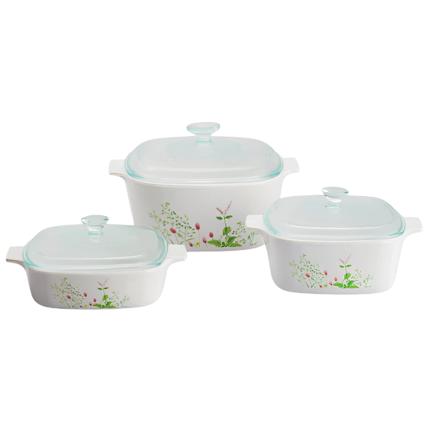 Corningware 6 Pcs Casserole Set - Provence Garden