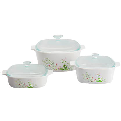 Corningware 6 Pcs Casserole Set - Provence Garden