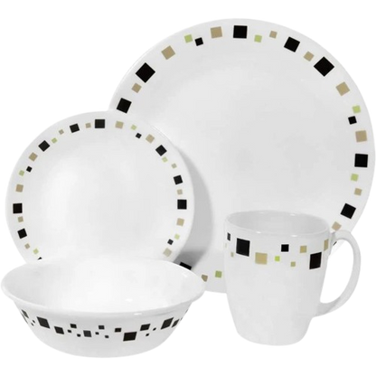 Corelle Livingware 16pc Set Geometric Classic Price Pakistan