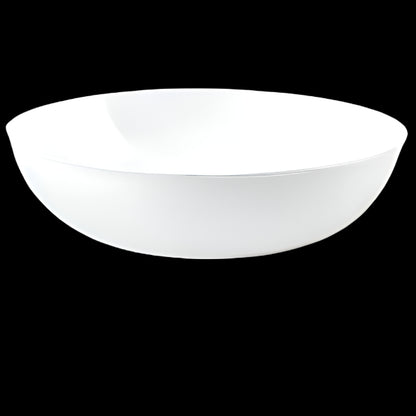 Corelle Vitrelle Glass Versa Meal Bowl Winter Frost White