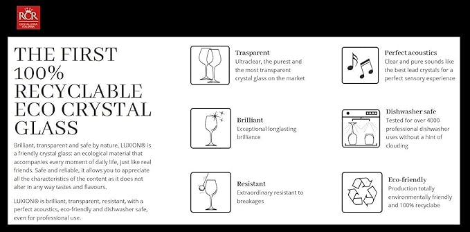 RCR Tattoo Double Old Fashioned Crystal Glass -Set of 6 (337 ml)