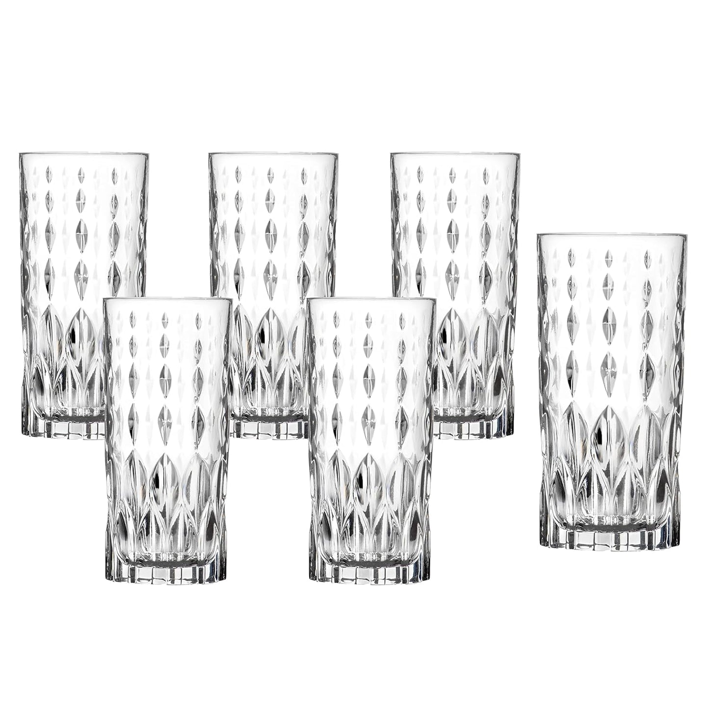 RCR Italy Marilyn High Ball Tumbler-Set of 6 PC, 350 ml