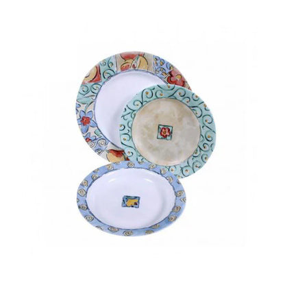 Corelle Watercolors 18pc Impressions Glass Crockery