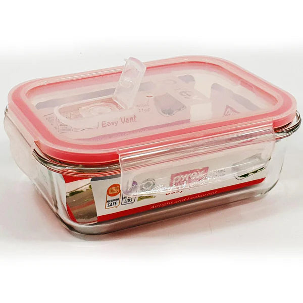 Pyrex Easy Vent 655ml Rectangular Glass Storage Container