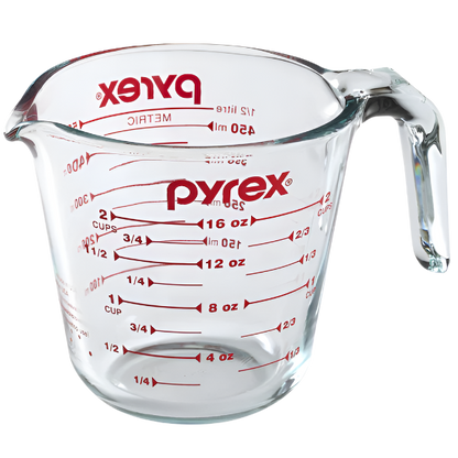 Pyrex 2-Cup/500ml Glass Measuring Cup with Red Markings