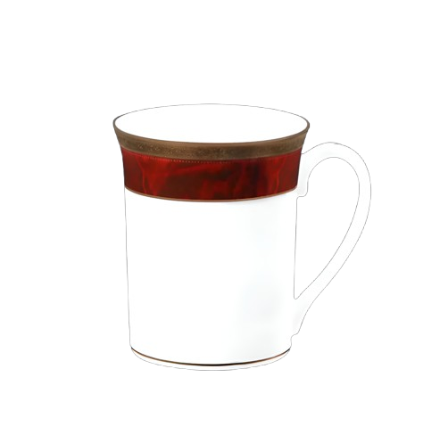 Noritake Porcelain mug with Gift Box- Burgundy