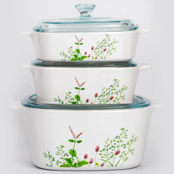 Corningware 6 Pcs Casserole Set - Provence Garden