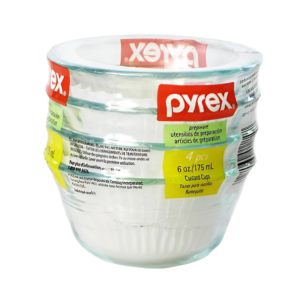Pyrex 6oz/177ml Custard Cups (Set of 4)
